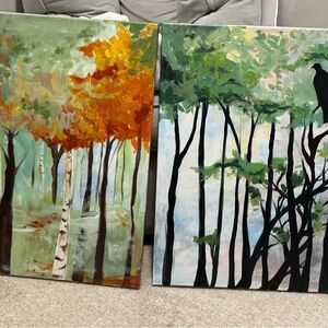 Autumn and Forest Canvas Art Set